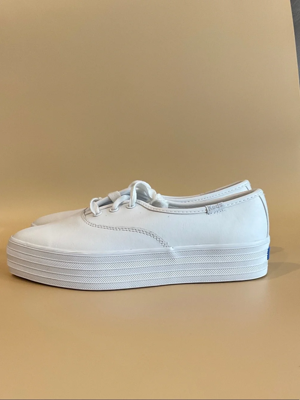 Keds White Platform Canvas Sneaker